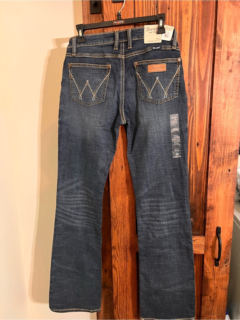 Wrangler women’s  Bootcut Jeans - Dark Blue Denim